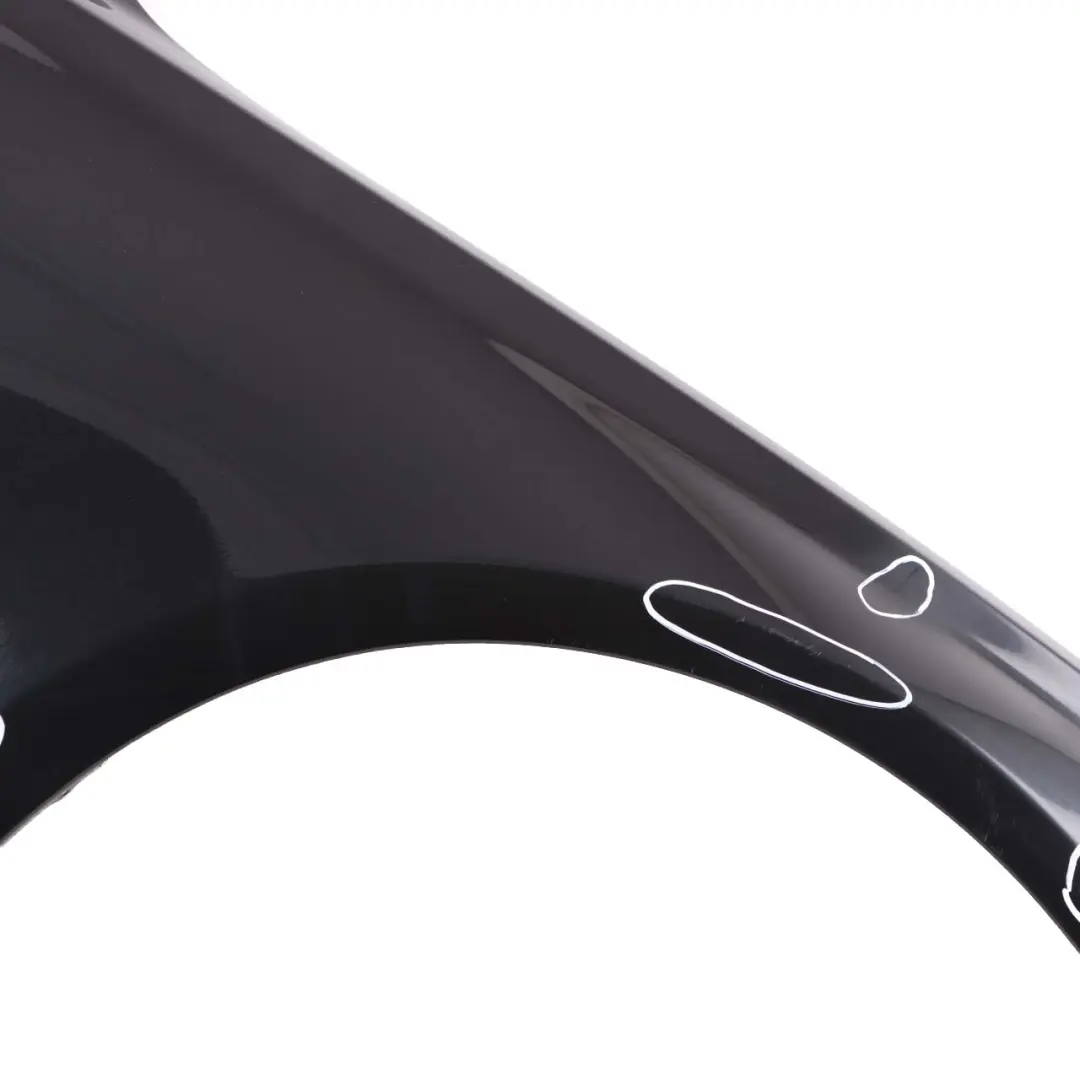 Side Panel Wing Fender Front Right O/S Black Sapphire Metallic 475 to BMW F30 F31 with Part number 9621598 BMW F30 F31 Side Panel Wing Fender Front Right O/S Black Sapphire Metallic 475 - SKU 9621598-BS - Part number 9621598