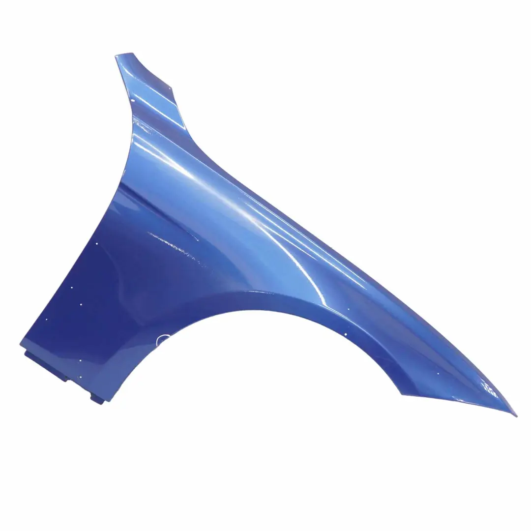 Seitenteil Kotflügel vorne rechts Estoril Blau Metallic - B45 für BMW F30 F31 mit Teilenummer 9621598 BMW F30 F31 Seitenteil Kotflügel vorne rechts Estoril Blau Metallic - B45 - SKU 9621598-EB1 - Teilenummer 9621598