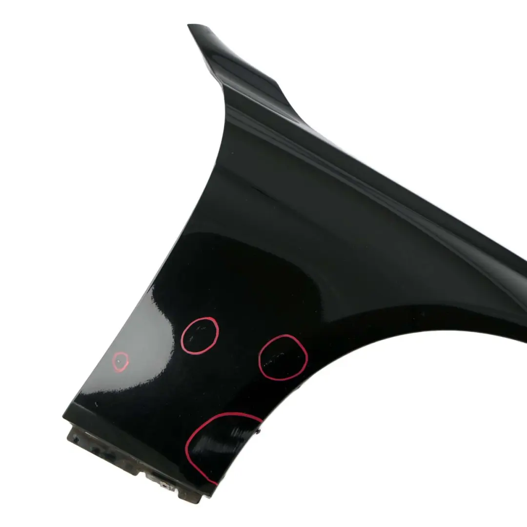 BMW 3 F30 F31 Side Panel Wing Fender Front Right O/S Schwarz 2 Black - 668 - SKU 9621598-SCH - Part number 9621598