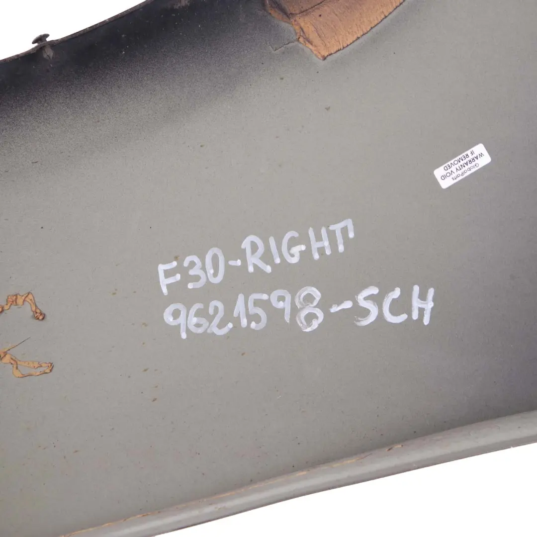 Side Panel Wing Fender Front Right O/S Schwarz 2 Black - 668 to BMW 3 F30 F31 with Part number 9621598 BMW 3 F30 F31 Side Panel Wing Fender Front Right O/S Schwarz 2 Black - 668 - SKU 9621598-SCH - Part number 9621598