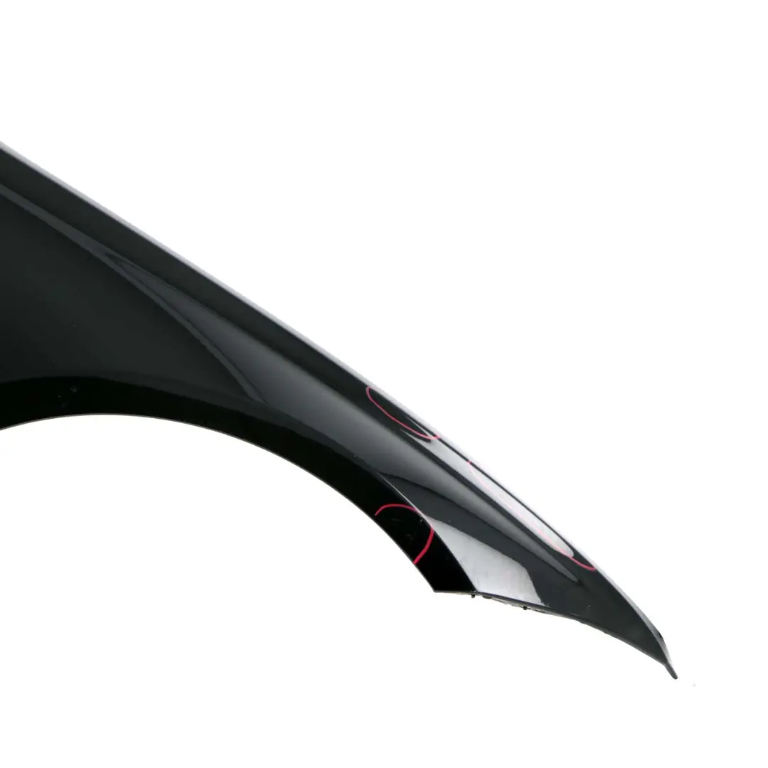 BMW 3 F30 F31 Side Panel Wing Fender Front Right O/S Schwarz 2 Black - 668 - SKU 9621598-SCH - Part number 9621598
