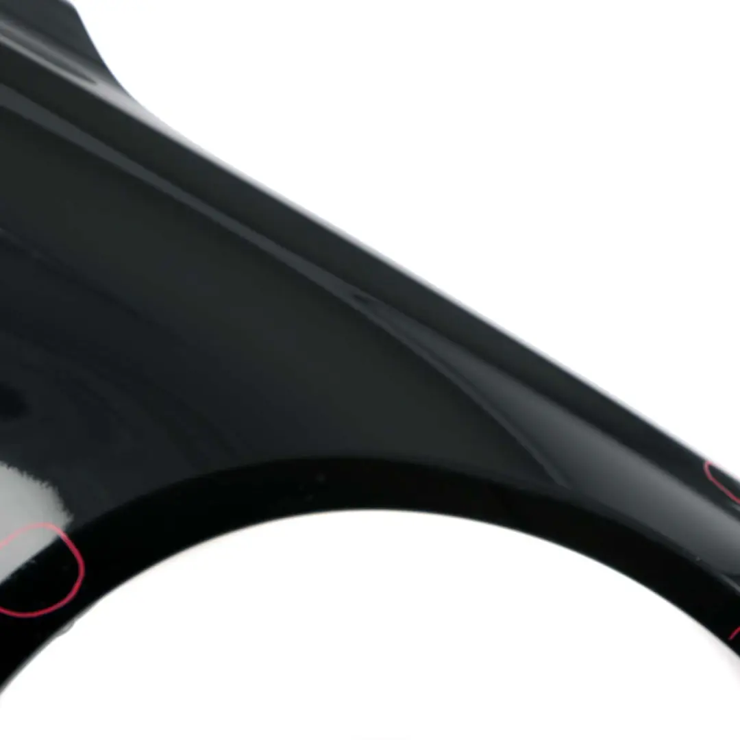 BMW 3 F30 F31 Side Panel Wing Fender Front Right O/S Schwarz 2 Black - 668 - SKU 9621598-SCH - Part number 9621598