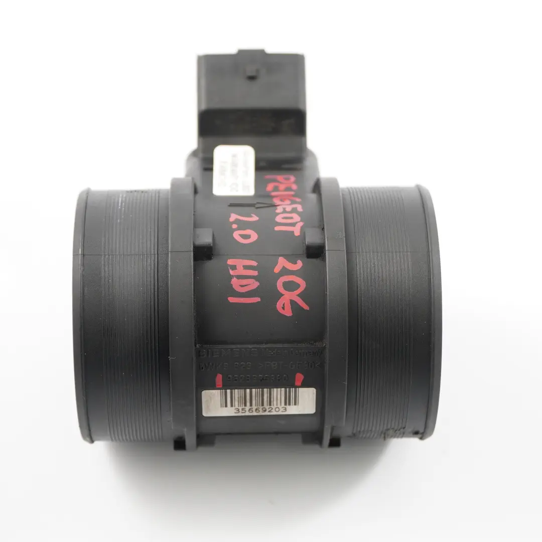 Sensore misuratore massa d'aria per Peugeot Partner 206 Berlingo 2.0 HDI con numero di parte 9628336380 Peugeot Partner 206 Berlingo 2.0 HDI Sensore misuratore massa d'aria - SKU 9628336380 - Numero di parte 9628336380
