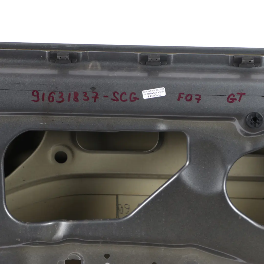  Door Front Left N/S BMW F07 GT Spacegrau Space Grey Metallic - A52 - SKU 9631837-SCG - Part number 9631837
