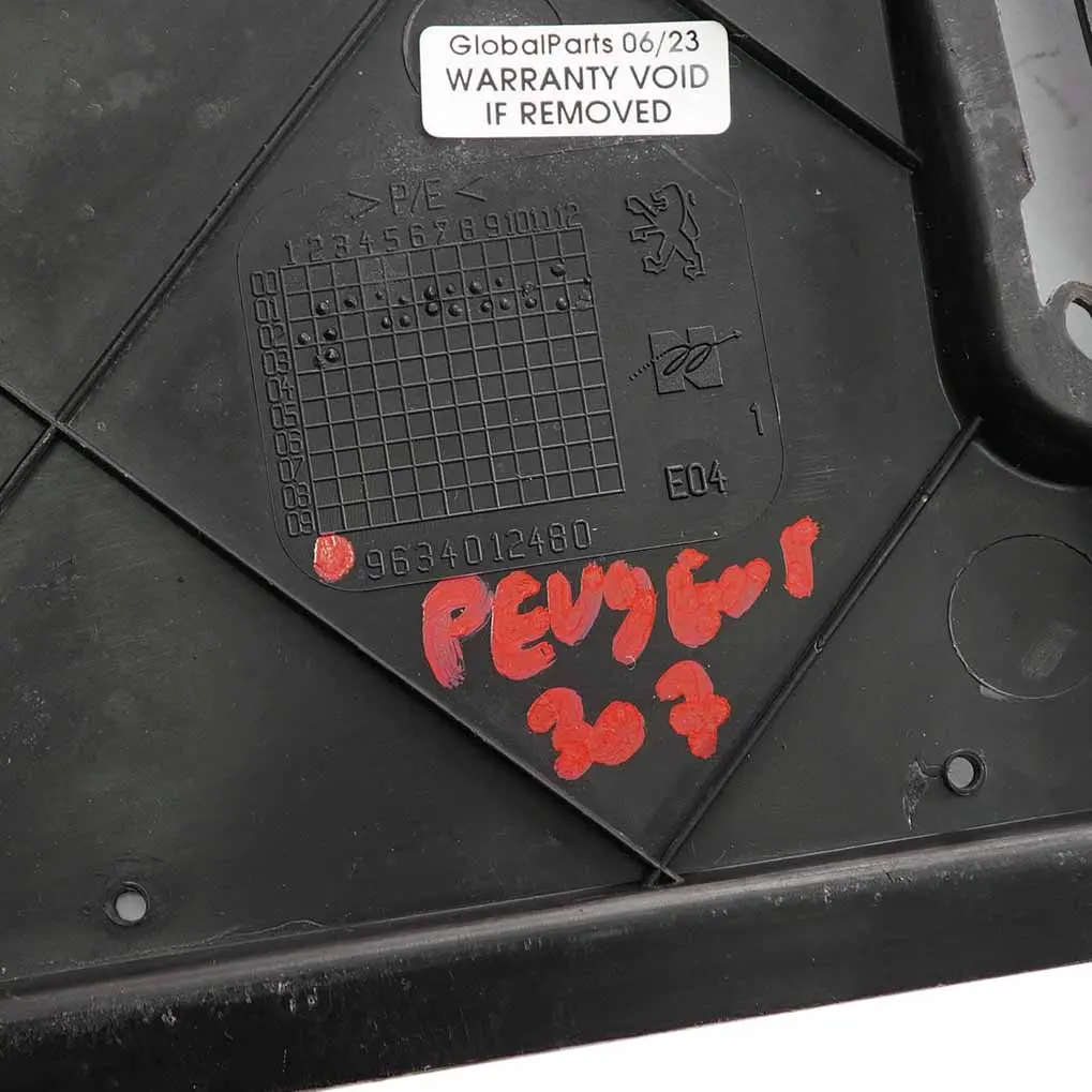 Peugeot 307 Underfloor Cover Under Tray Insulation Engine Panel - SKU 9634012480 - Part number 9634012480