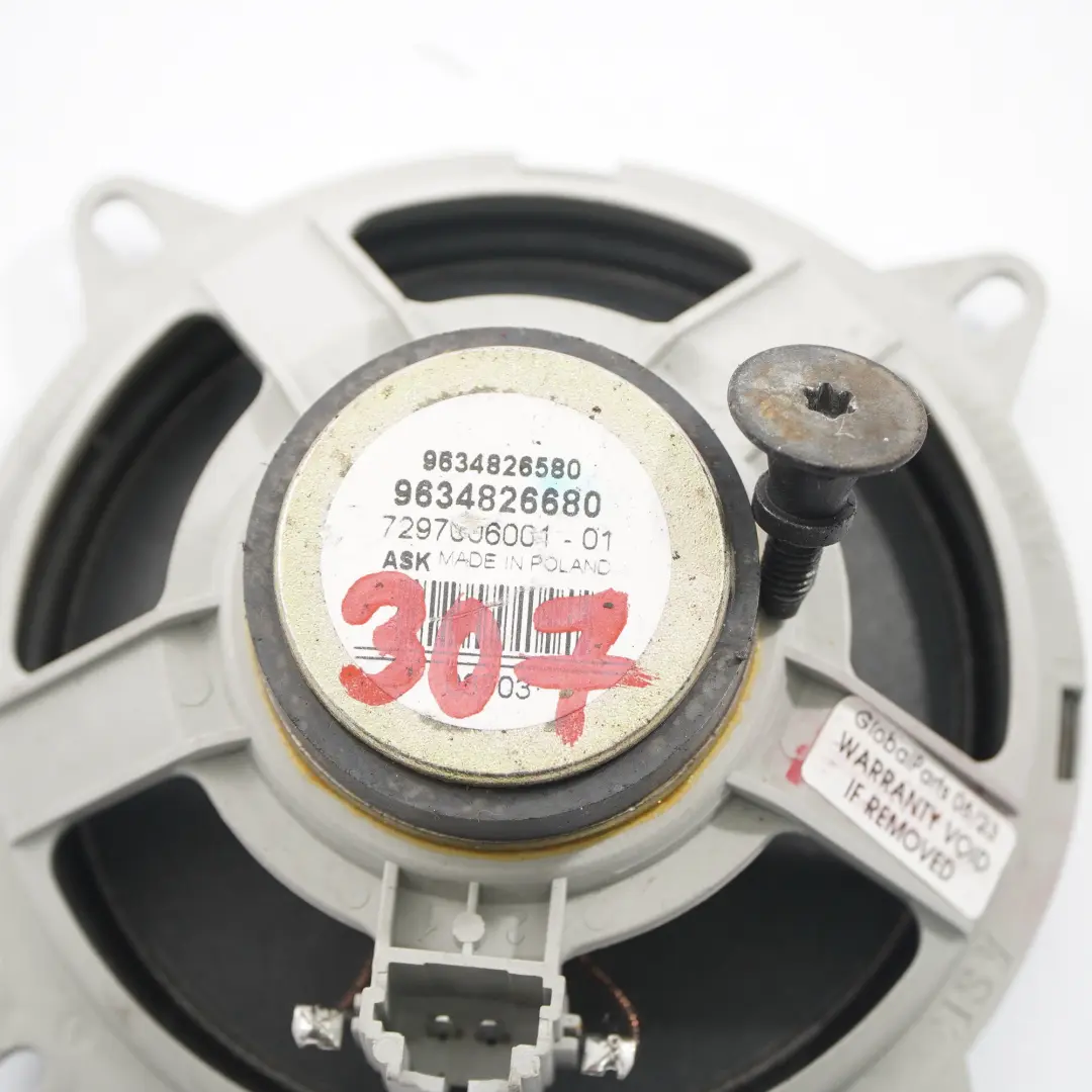 Hecklautsprecher Lautsprecher Türkarte Links Rechts für Peugeot 307 mit Teilenummer 9634826680 Peugeot 307 Hecklautsprecher Lautsprecher Türkarte Links Rechts - SKU 9634826680 - Teilenummer 9634826680