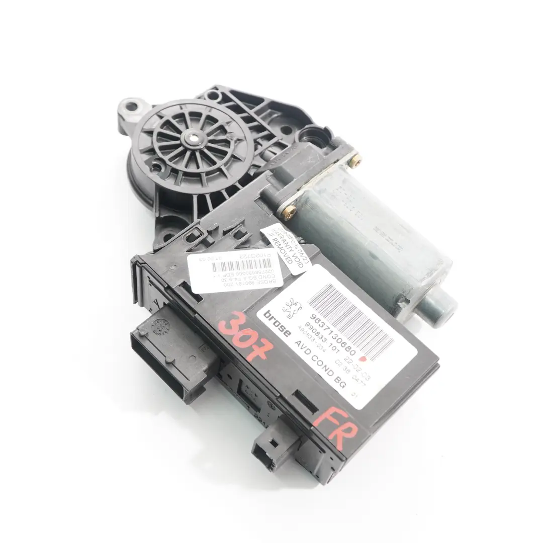 Peugeot 307 Motore Alzacristalli Porta Anteriore Destra Azionamento - SKU 9637130680 - Numero di parte 9637130680