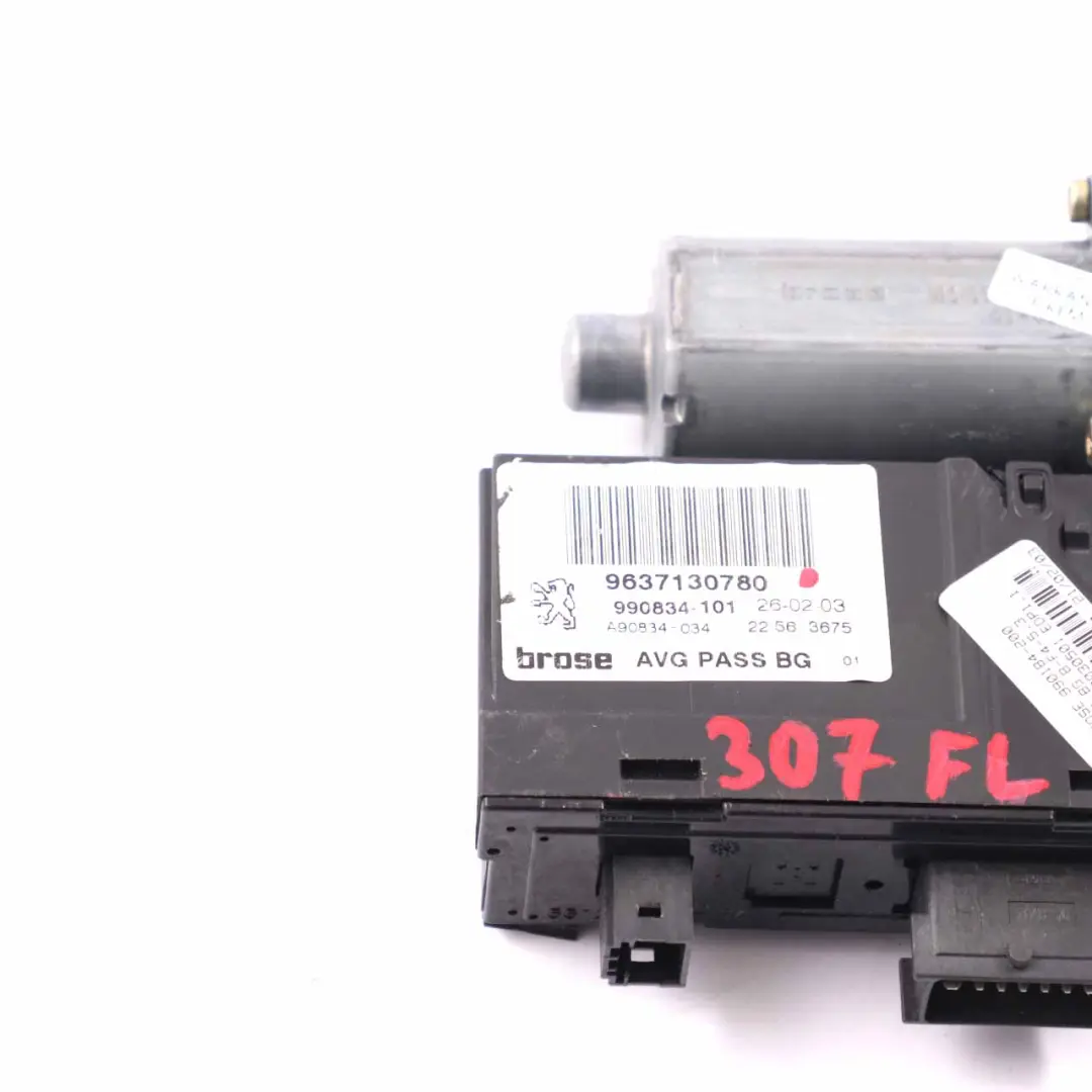 Peugeot 307 Motore Alzacristalli Porta Anteriore Sinistra Unità - SKU 9637130780 - Numero di parte 9637130780