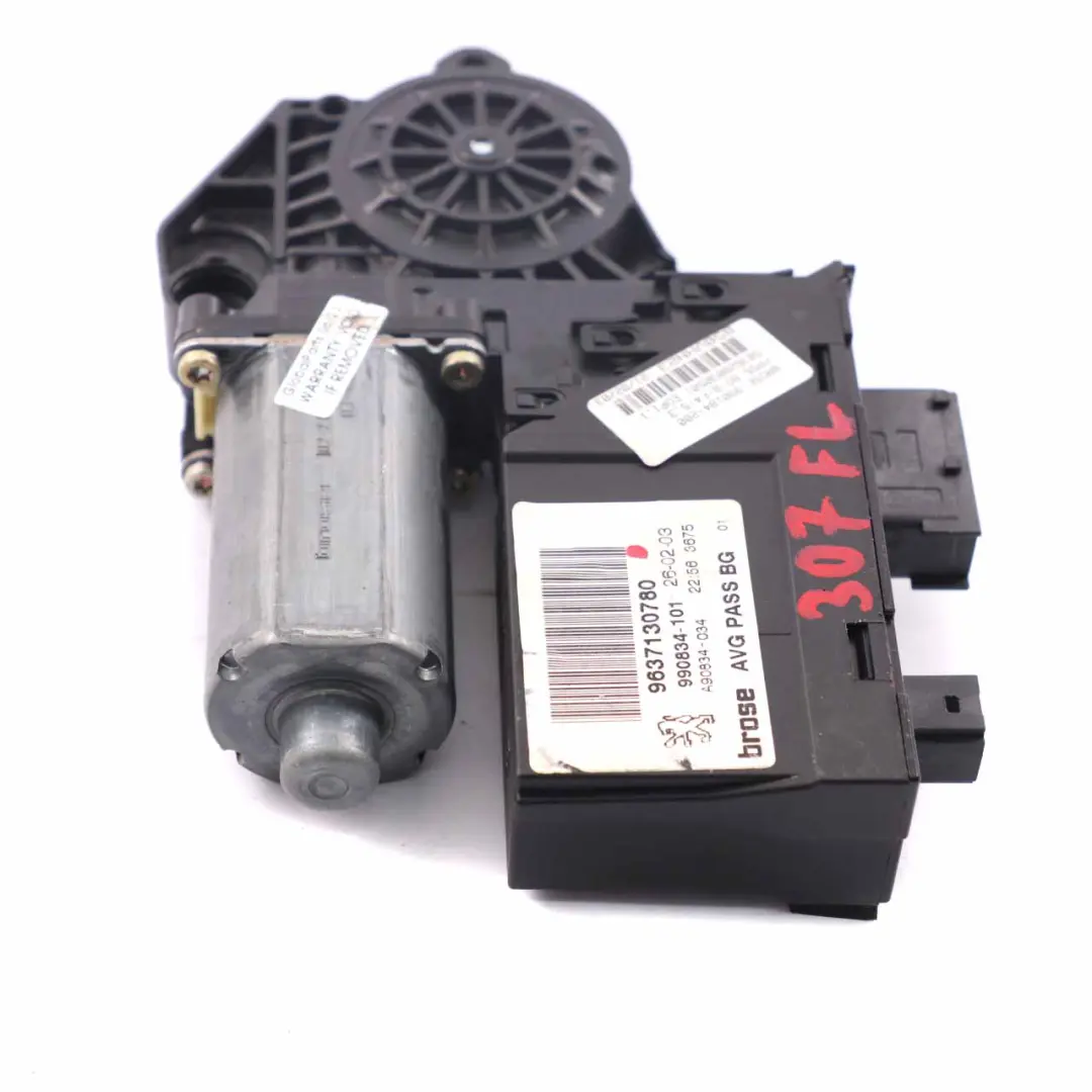 Peugeot 307 Motore Alzacristalli Porta Anteriore Sinistra Unità - SKU 9637130780 - Numero di parte 9637130780