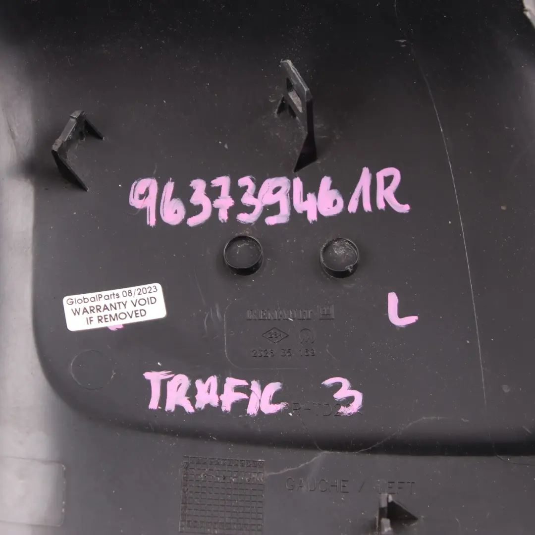 MK3 Left Cover Cap N/S Casing Housing Wing Mirror to Renault Trafic with Part number 963739461R Renault Trafic MK3 Left Cover Cap N/S Casing Housing Wing Mirror - SKU 963739461R - Part number 963739461R