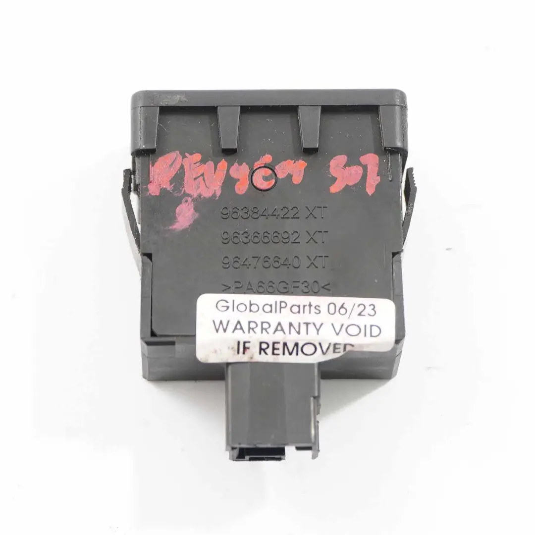 Peugeot 207 Interruptor ajuste nivel faros Unidad de control de luces - SKU 96384422XT - Número de pieza 96384422XT