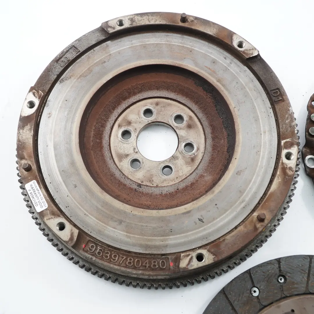 Citroen Berlingo B9 1.6 HDI Single Mass Flywheel Clutch Set Kit to with Part number 9639780480 Citroen Berlingo B9 1.6 HDI Single Mass Flywheel Clutch Set Kit - SKU 9639780480 - Part number 9639780480