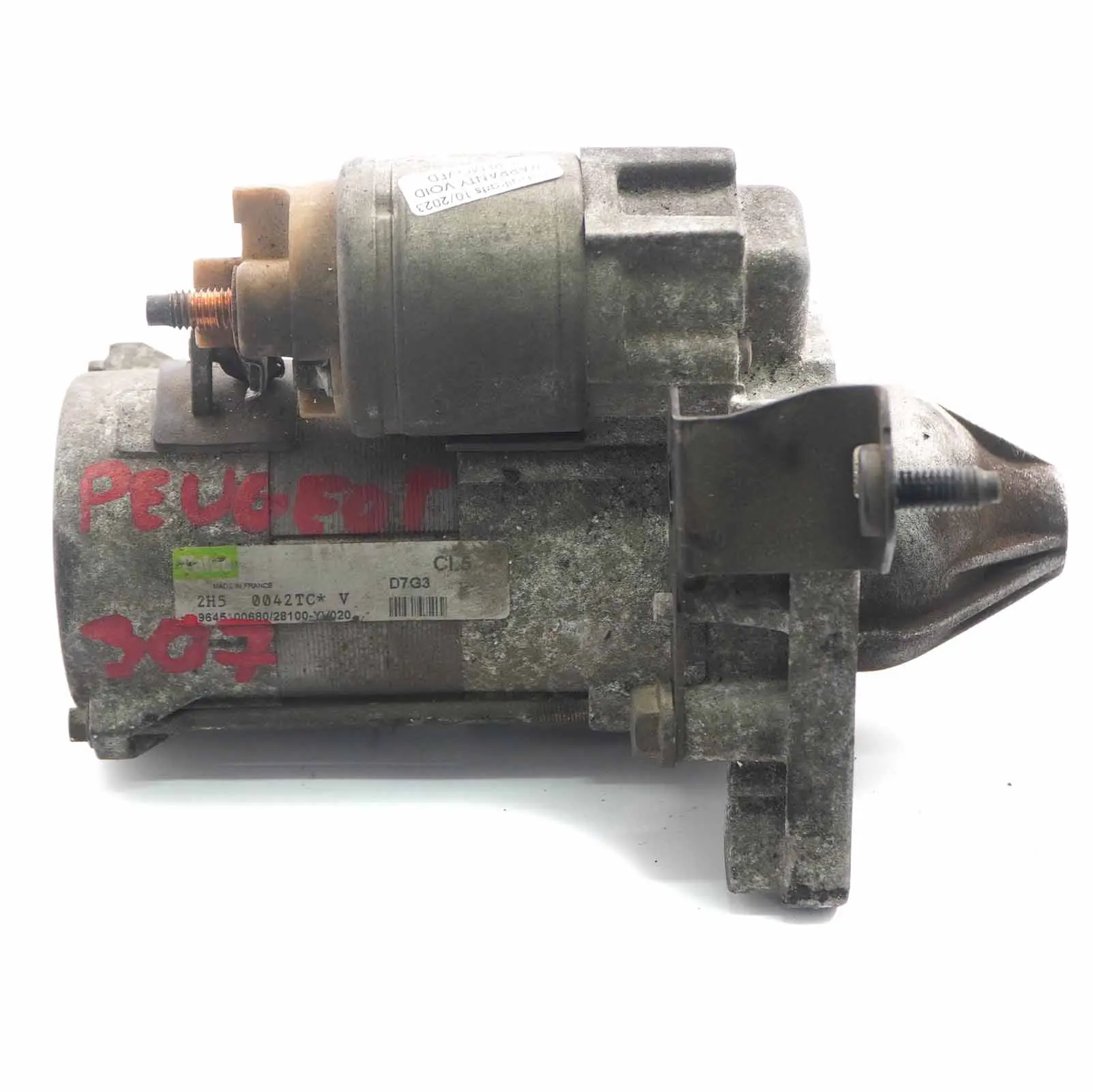 Peugeot 307 Citroen C4 C5 1.6 HDI Diesel Moteur de démarrage 9645100680