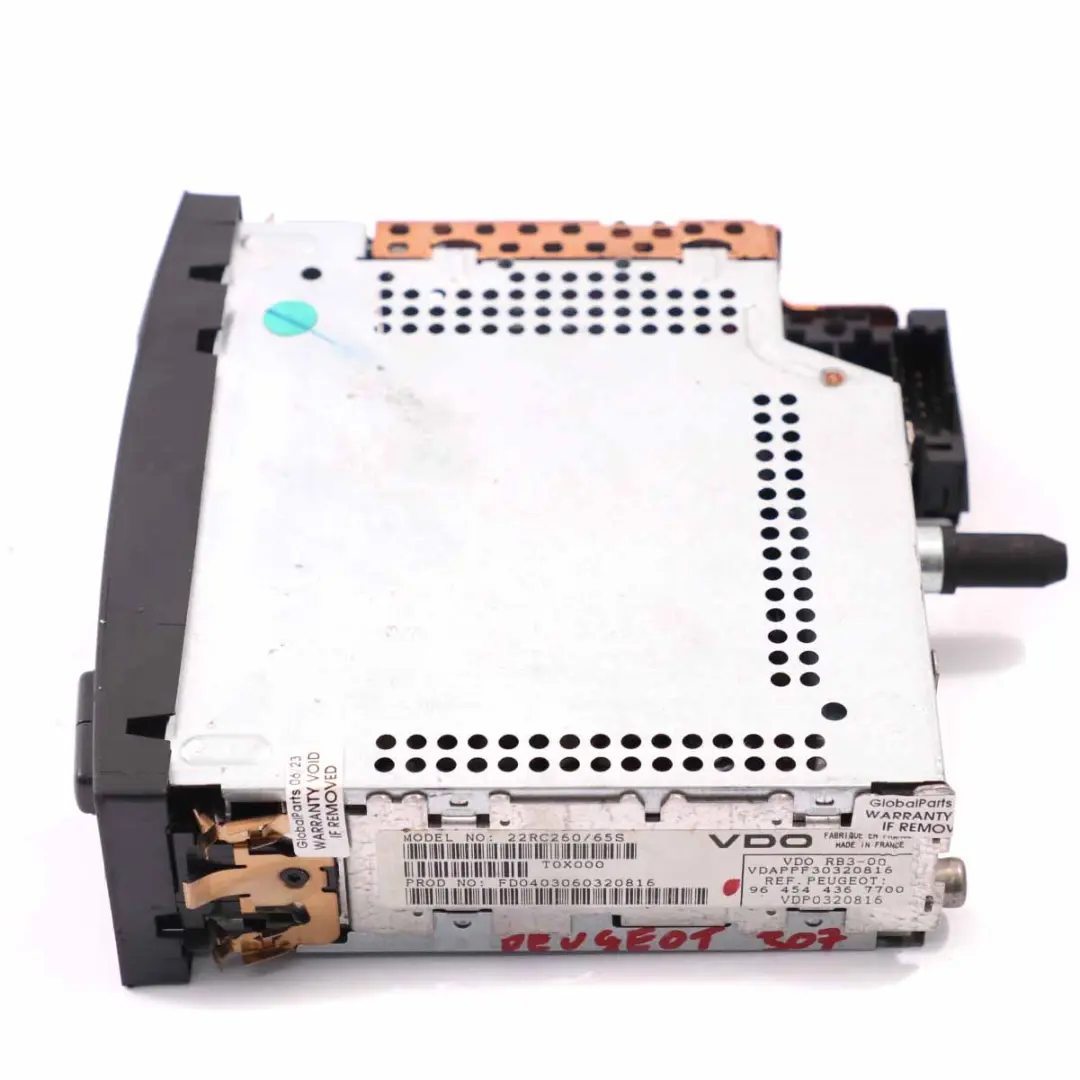  Lettore di cassette Citroen Berlingo Peugeot 206 Unità principale - SKU 964544367700 - Numero di parte 964544367700