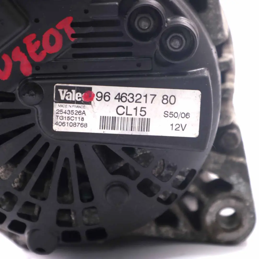 Lichtmaschine Generator Peugeot 207 Diesel 12V  - SKU 9646321780 - Teilenummer 9646321780