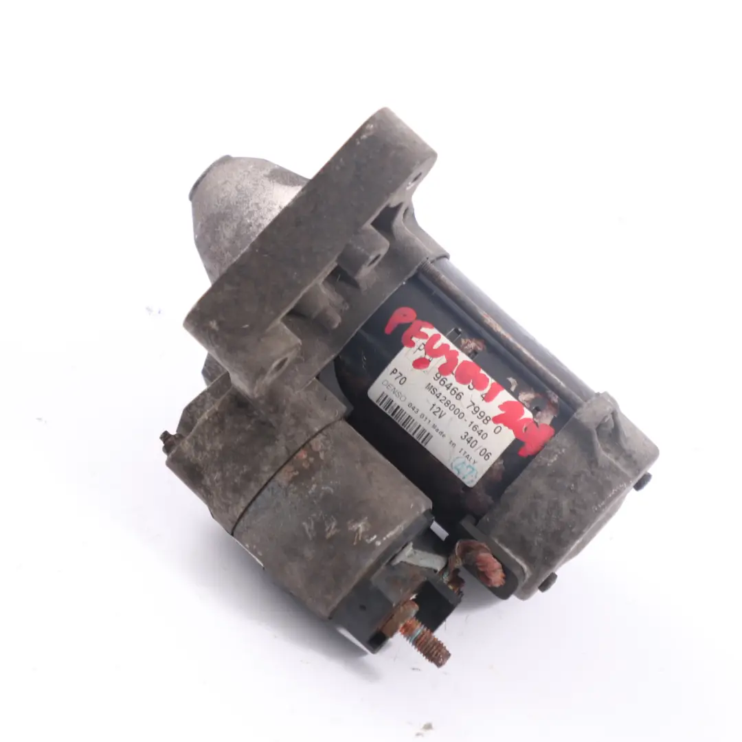 Peugeot 207 Diesel Motor de arranque - SKU 9646679980 - Número de pieza 9646679980
