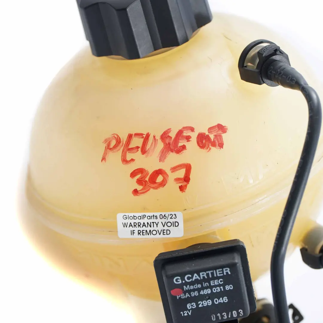 Serbatoio di espansione di raffreddamento Serbatoio per Peugeot 307 con numero di parte 9646903180 Peugeot 307 Serbatoio di espansione di raffreddamento Serbatoio - SKU 9646903180 - Numero di parte 9646903180