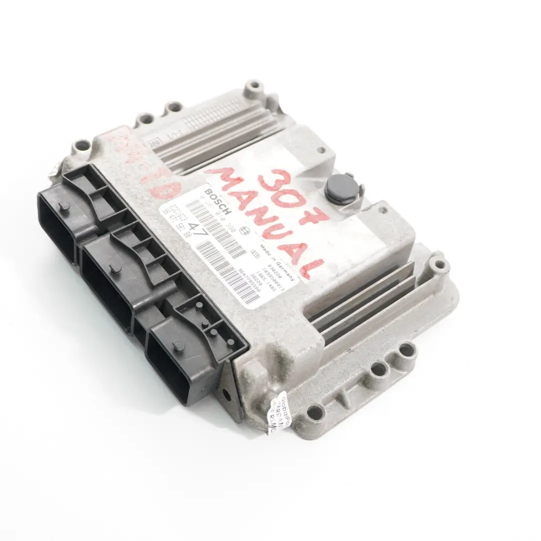 DV4-TD Unité contrôle moteur ECU Manuel pour Peugeot 307 1.4 HDI Diesel à propos du numéro de pièce 9647158180 Peugeot 307 1.4 HDI Diesel DV4-TD Unité contrôle moteur ECU Manuel - SKU 9647158180 - Numéro de pièce 9647158180