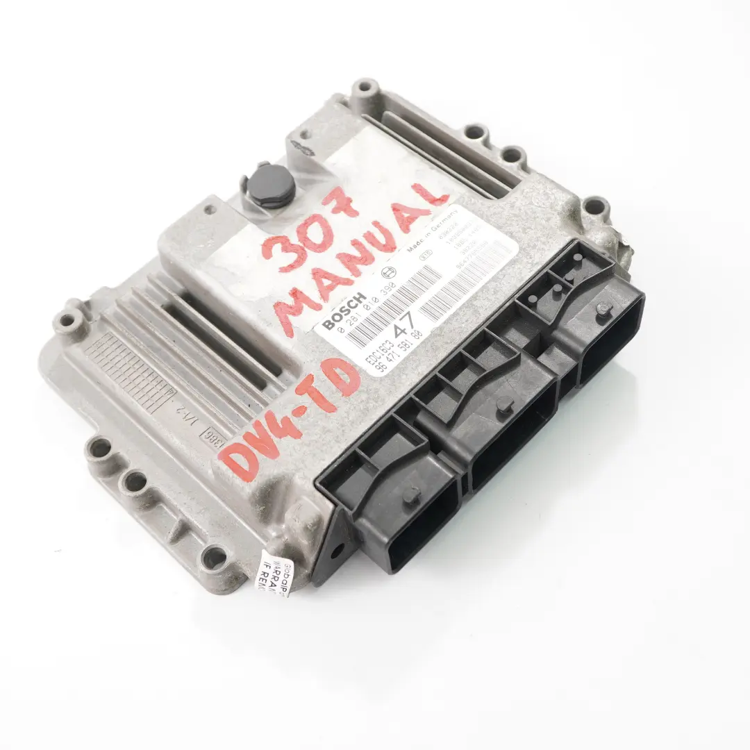 DV4-TD Motor steuergerät ECU Handbuch für Peugeot 307 1.4 HDI Diesel mit Teilenummer 9647158180 Peugeot 307 1.4 HDI Diesel DV4-TD Motor steuergerät ECU Handbuch - SKU 9647158180 - Teilenummer 9647158180