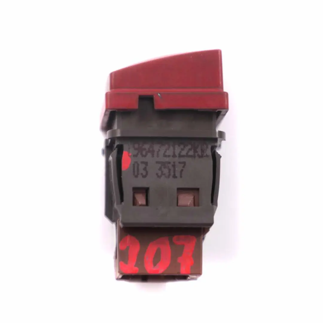 Pulsante interruttore allarme pericolo Unità di controllo per Peugeot 207 con numero di parte 96472122KR Peugeot 207 Pulsante interruttore allarme pericolo Unità di controllo - SKU 96472122KR - Numero di parte 96472122KR