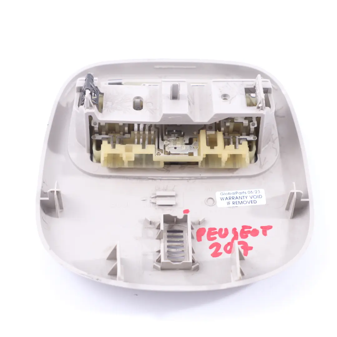 Luce Tetto Lampada lettura anteriore Pannello Interno per Peugeot 207 con numero di parte 9648338577 Peugeot 207 Luce Tetto Lampada lettura anteriore Pannello Interno - SKU 9648338577 - Numero di parte 9648338577