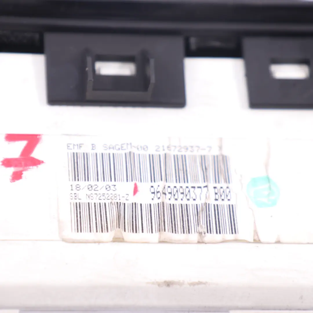 Peugeot 307 Display Screen Dashboard Multifunction Monitor Unit - SKU 9649090377 - Part number 9649090377