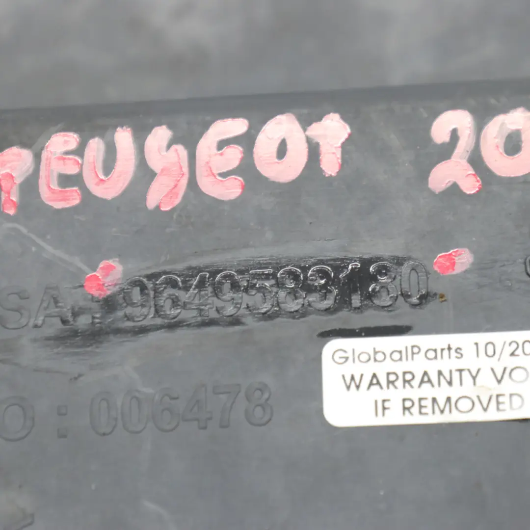 Peugeot 207 Paraurti anteriore Rivestimento inferiore Pannello - SKU 9649593180 - Numero di parte 9649593180