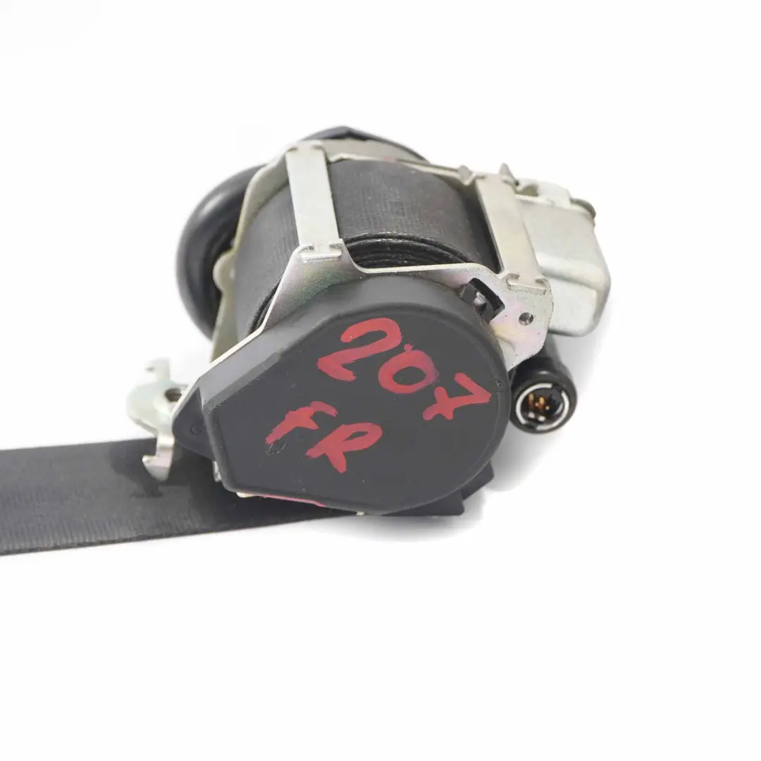 Peugeot 207 Seat Belt Front Right O/S Safety Seatbelt Black - SKU 96498052XX - Part number 96498052XX