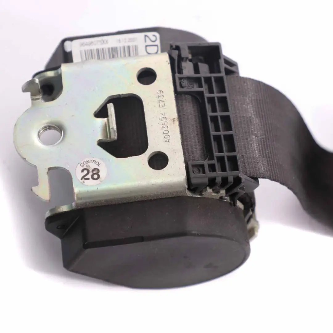 Peugeot 207 Ceinture Sécurité Arrière Droite Ceinture Sécurité Noire - SKU 96498075XX - Numéro de pièce 96498075XX