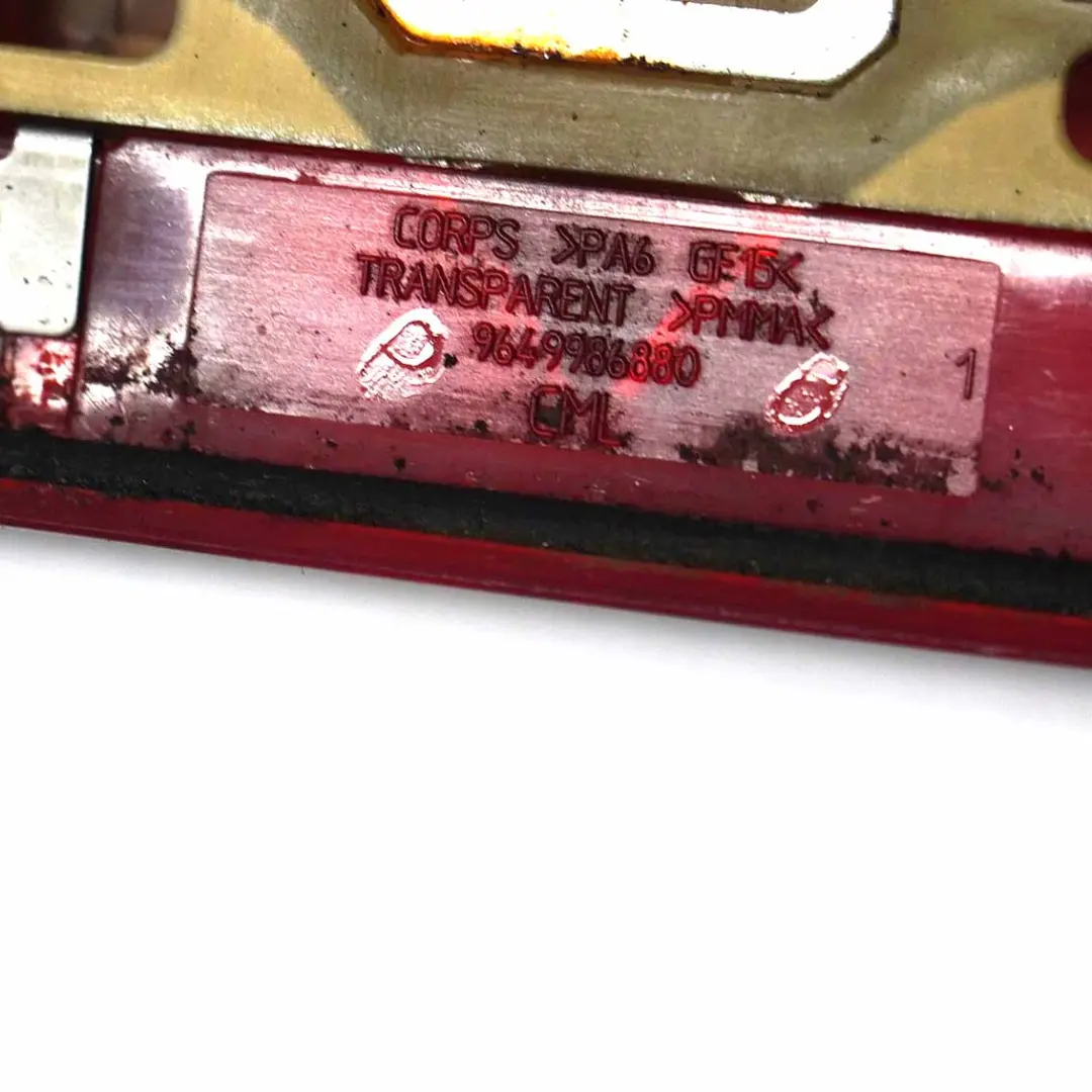 Terzo Stop Luce Freno Posteriore Portellone Coperchio per Peugeot 207 con numero di parte 9649986880 Peugeot 207 Terzo Stop Luce Freno Posteriore Portellone Coperchio - SKU 9649986880 - Numero di parte 9649986880