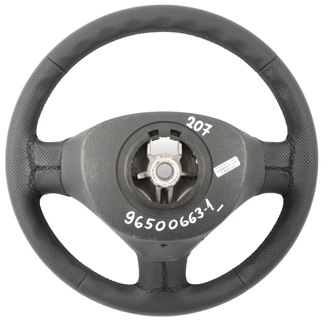  Volant Peugeot 207 NEUF cuir noir - SKU 96500663-1 - Numéro de pièce 96500663