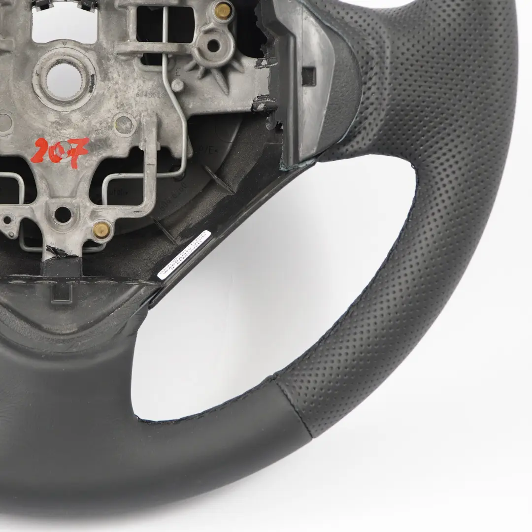 Peugeot 207 Steering Wheel NEW Black Leather - SKU 96500663-1 - Part number 96500663
