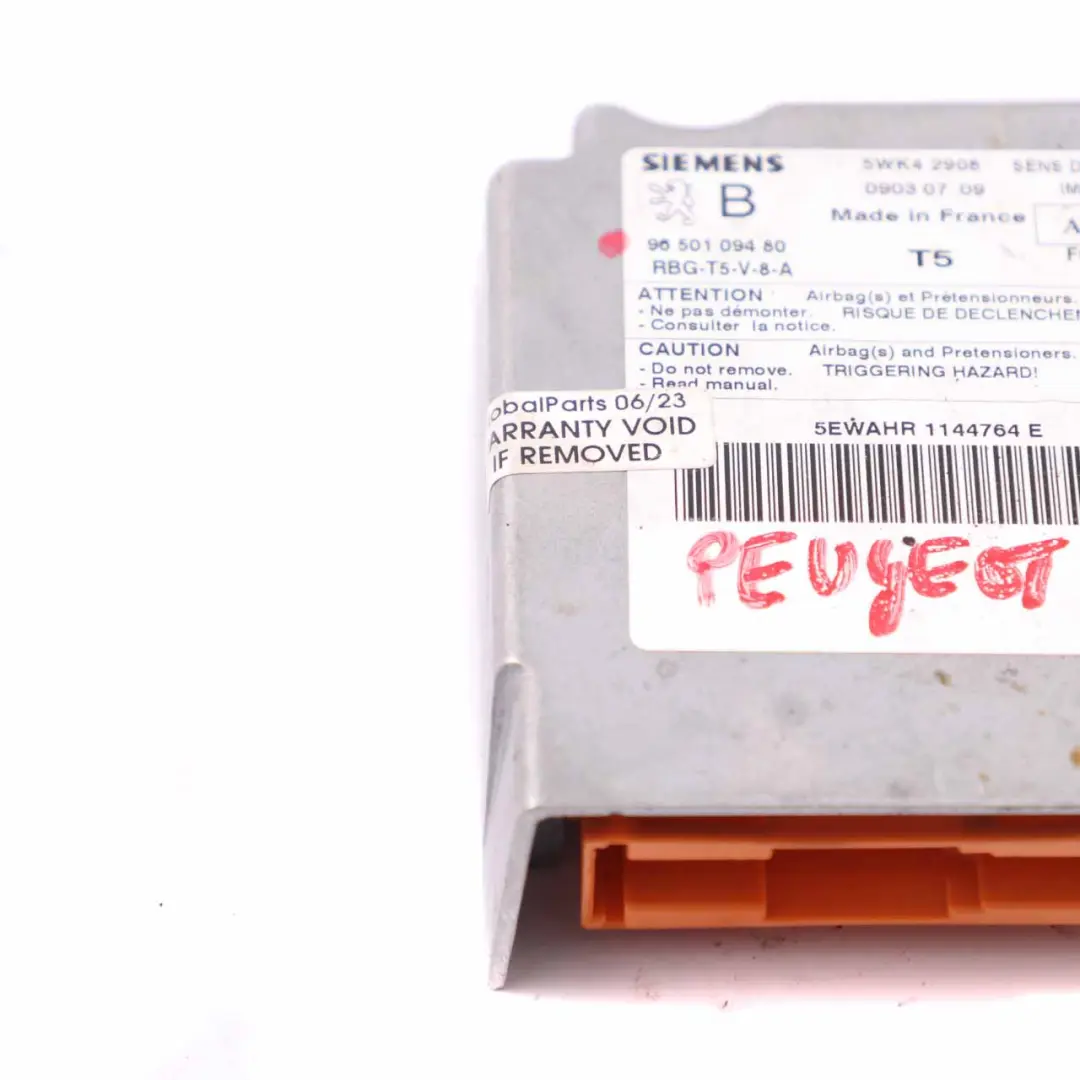 Citroen Berlingo Moduł Sterownik Airbag 9674290780 do o numerze 9650109480 Citroen Berlingo Moduł Sterownik Airbag 9674290780 - SKU 9650109480 - Numer Części 9650109480