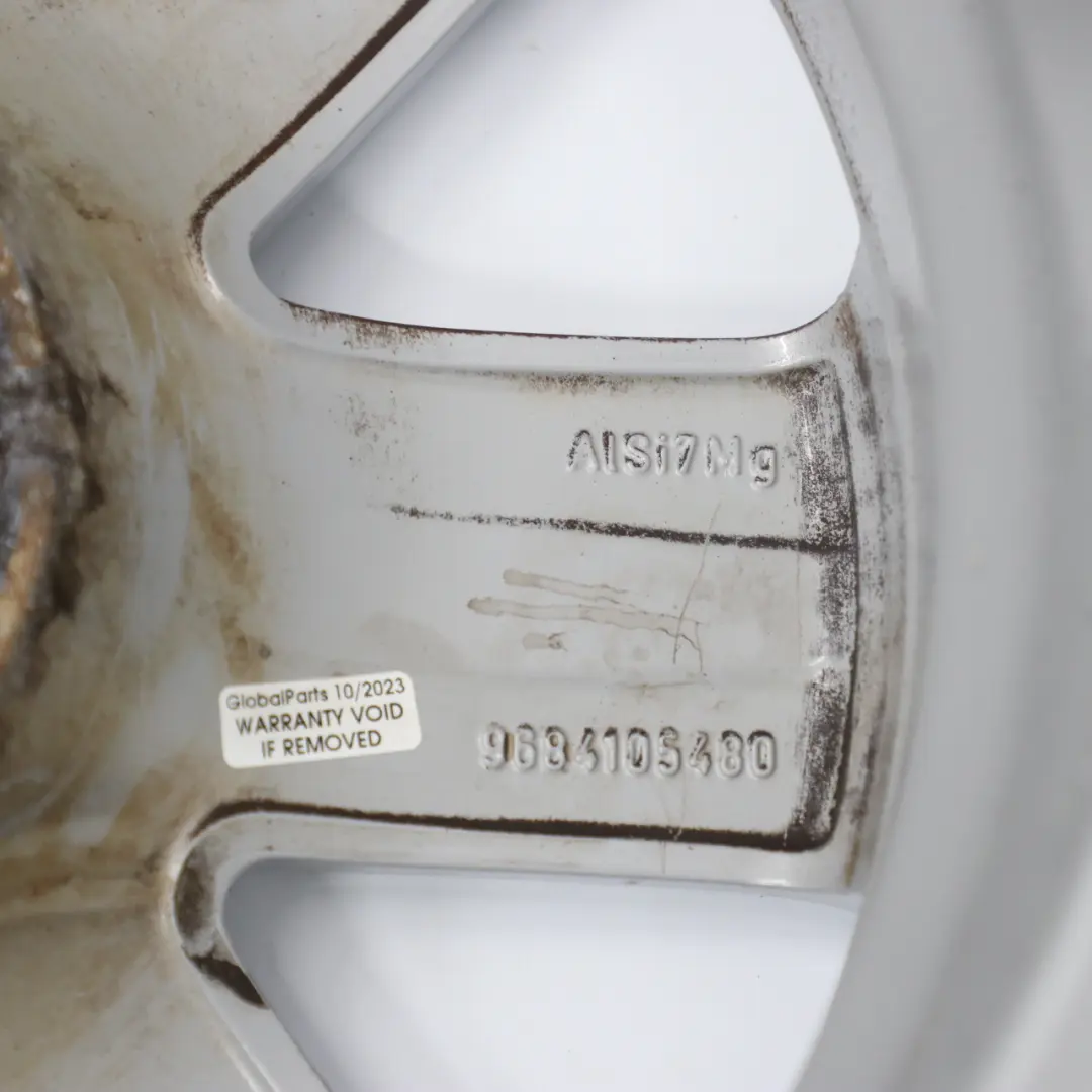  Citroen C3 C4 Silver Alloy Wheel Rim 16" ET:26 6,5J - SKU 9650263980-3 - Part number 9650263980