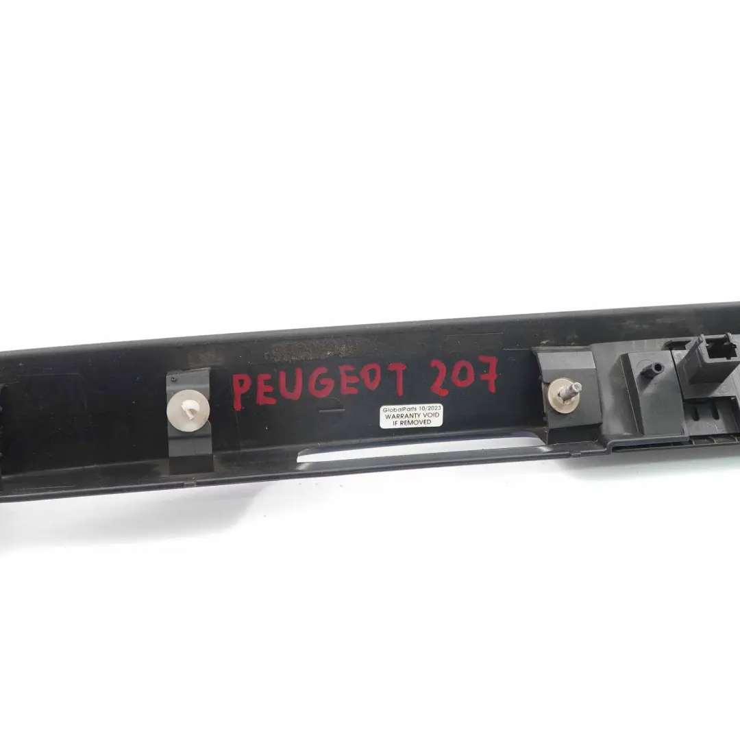 Maniglia di apertura del bagagliaio Montebello Blu - KPL per Peugeot 207 con numero di parte 9650751477 Peugeot 207 Maniglia di apertura del bagagliaio Montebello Blu - KPL - SKU 9650751477-MON - Numero di parte 9650751477