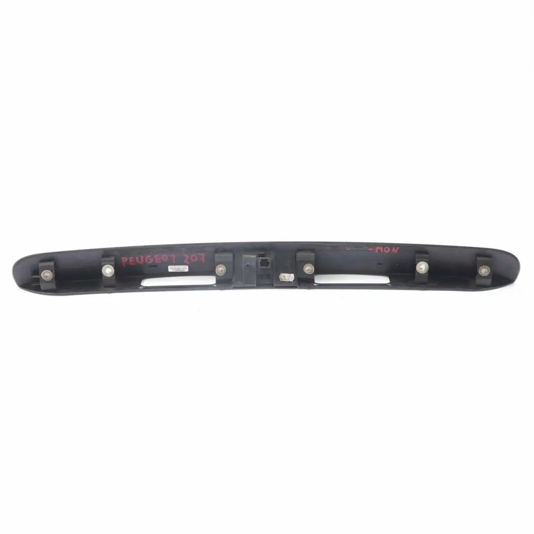 Peugeot 207 Kofferraum deckel Griff verkleidung Montebello Blau - KPL - SKU 9650751477-MON - Teilenummer 9650751477