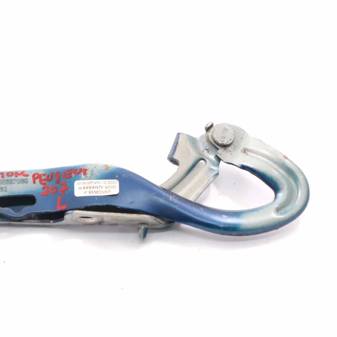 Peugeot 207 Motor hauben scharnier vorne links Montebello Blau - KPL - SKU 9650867080-MON - Teilenummer 9650867080