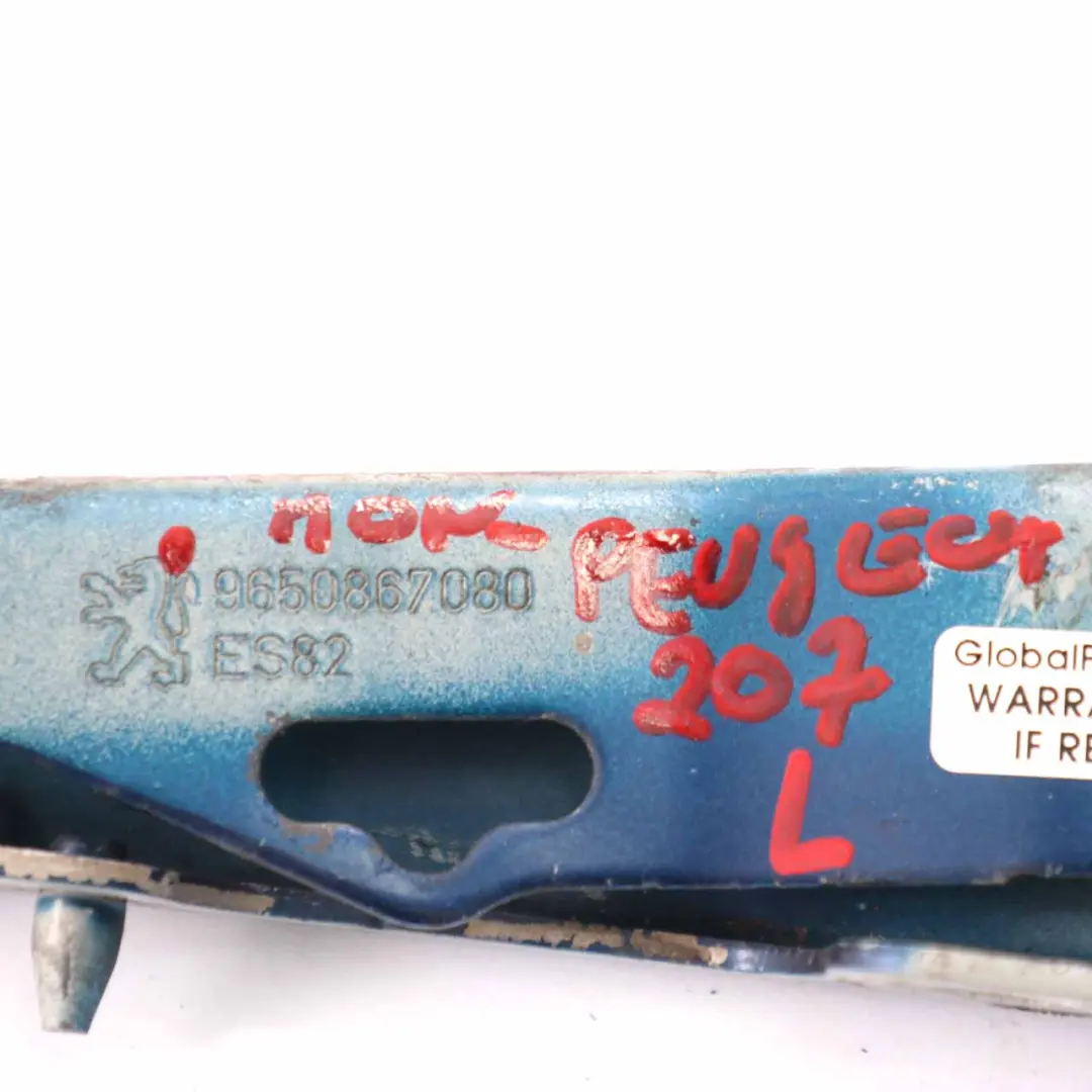 Peugeot 207 Capó Bisagra Delantera Izquierda Montebello Azul - KPL - SKU 9650867080-MON - Número de pieza 9650867080