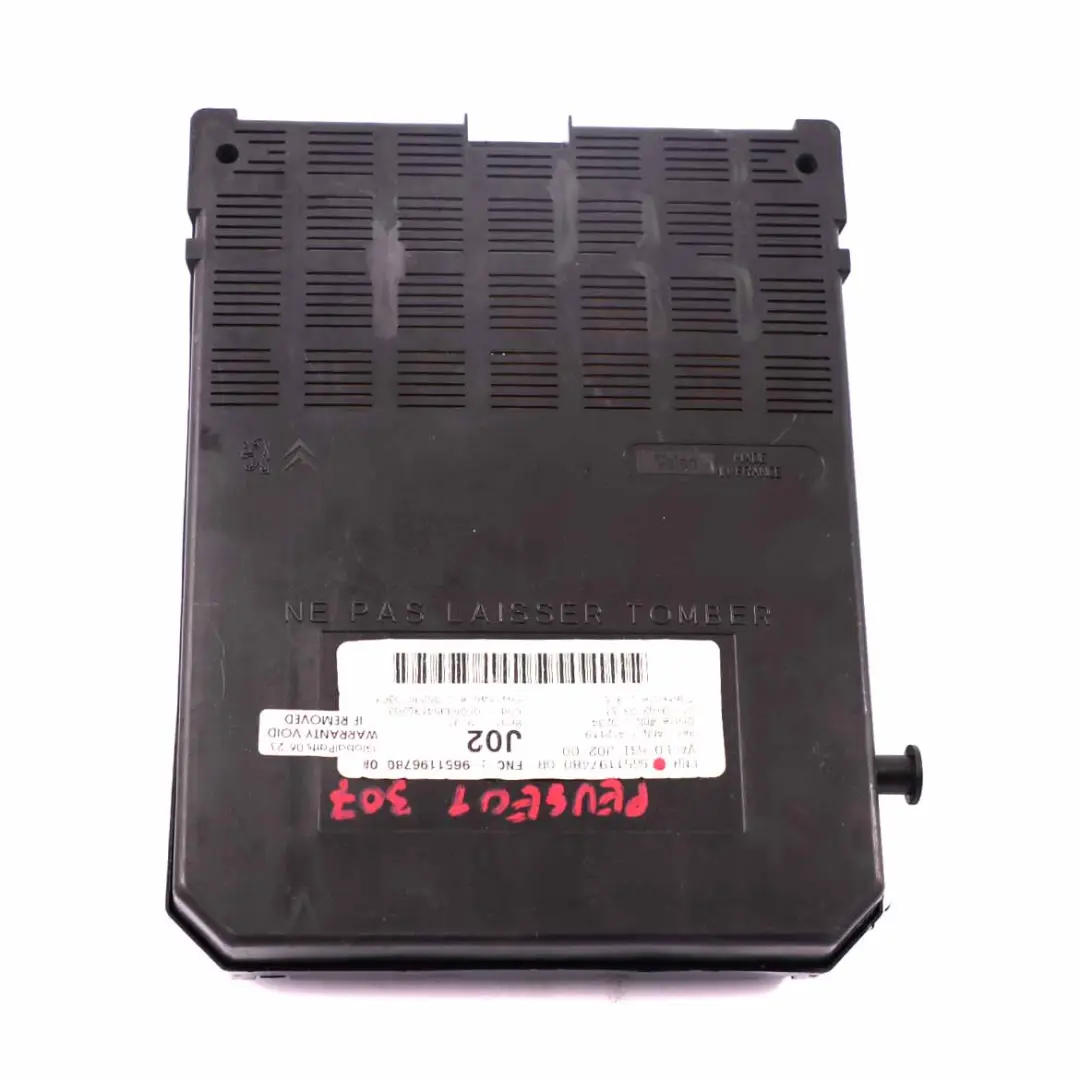 Corps Unité contrôle confort Module BSI Boîte à fusibles pour Peugeot 307 à propos du numéro de pièce 9651197480 Peugeot 307 Corps Unité contrôle confort Module BSI Boîte à fusibles - SKU 9651197480 - Numéro de pièce 9651197480