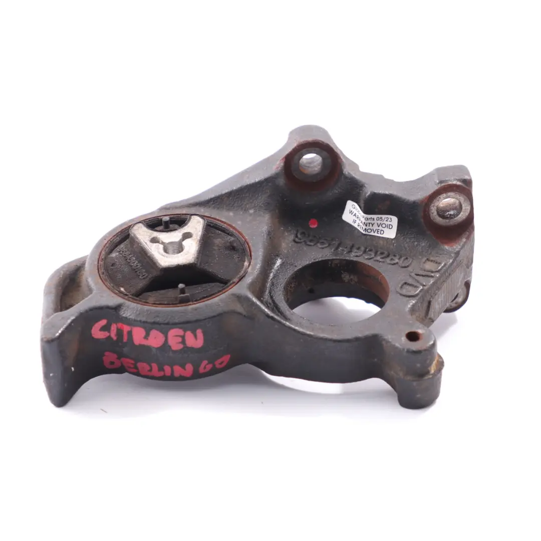 Mount Citroen Berlingo Peugeot Partner Rear Bracket Support to Engine with Part number 9651493280 Engine Mount Citroen Berlingo Peugeot Partner Rear Bracket Support - SKU 9651493280 - Part number 9651493280