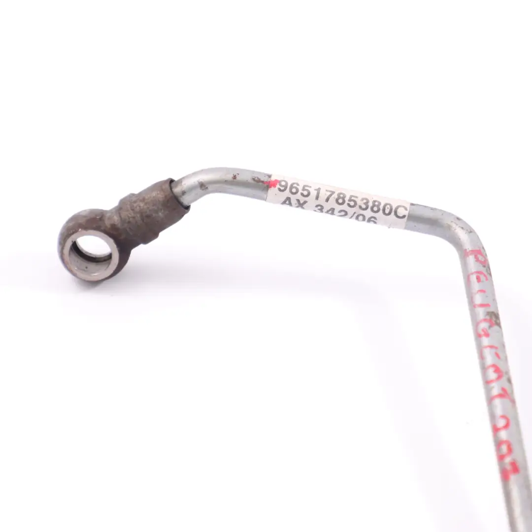 Oil Pipe Turbocharger Turbo Line Hose 1.6 HDI Peugeot 207 - SKU 9651785380C - Part number 9651785380C