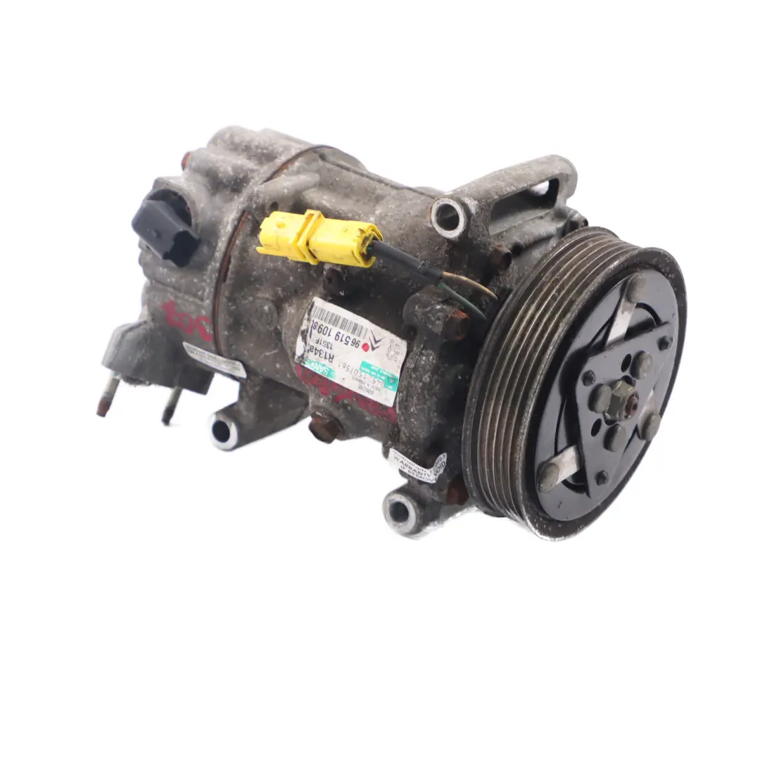 Conditioning Compressor Air Con A/C Pump to Peugeot 207 307 1.6 HDI Air with Part number 9651910980 Peugeot 207 307 1.6 HDI Air Conditioning Compressor Air Con A/C Pump - SKU 9651910980 - Part number 9651910980