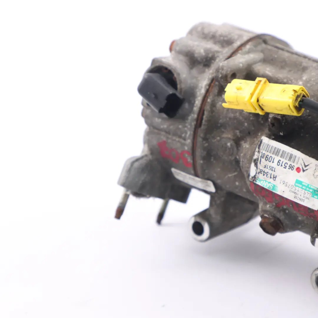 Peugeot 207 307 1.6 HDI Compresor Aire Acondicionado Bomba A/C - SKU 9651910980 - Número de pieza 9651910980