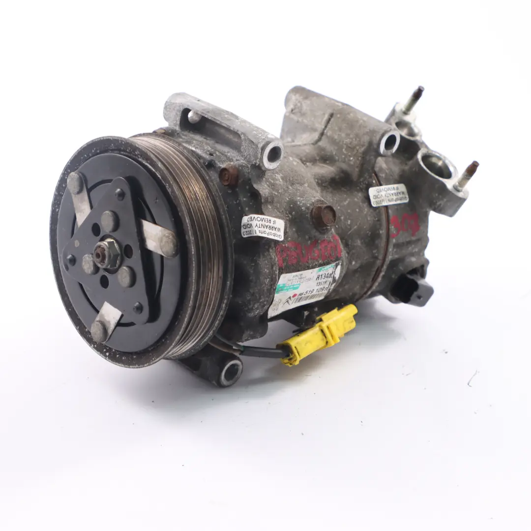 Peugeot 207 307 1.6 HDI Compresseur Pompe Climatisation - SKU 9651910980 - Numéro de pièce 9651910980