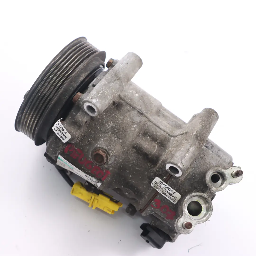 Peugeot 207 307 1.6 HDI Compresor Aire Acondicionado Bomba A/C - SKU 9651910980 - Número de pieza 9651910980