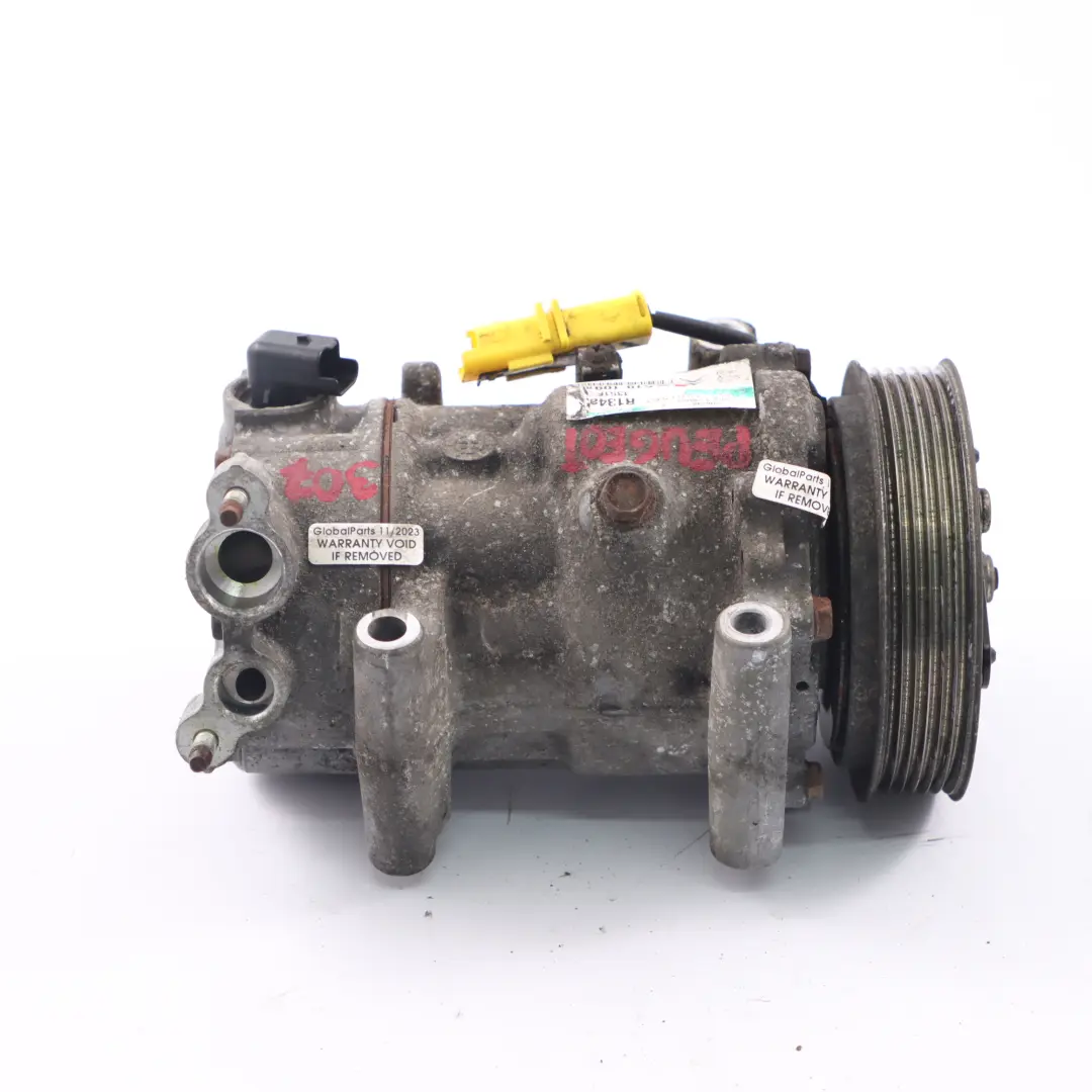 Compresor Aire Acondicionado Bomba A/C para Peugeot 207 307 1.6 HDI con número de pieza 9651910980 Peugeot 207 307 1.6 HDI Compresor Aire Acondicionado Bomba A/C - SKU 9651910980 - Número de pieza 9651910980