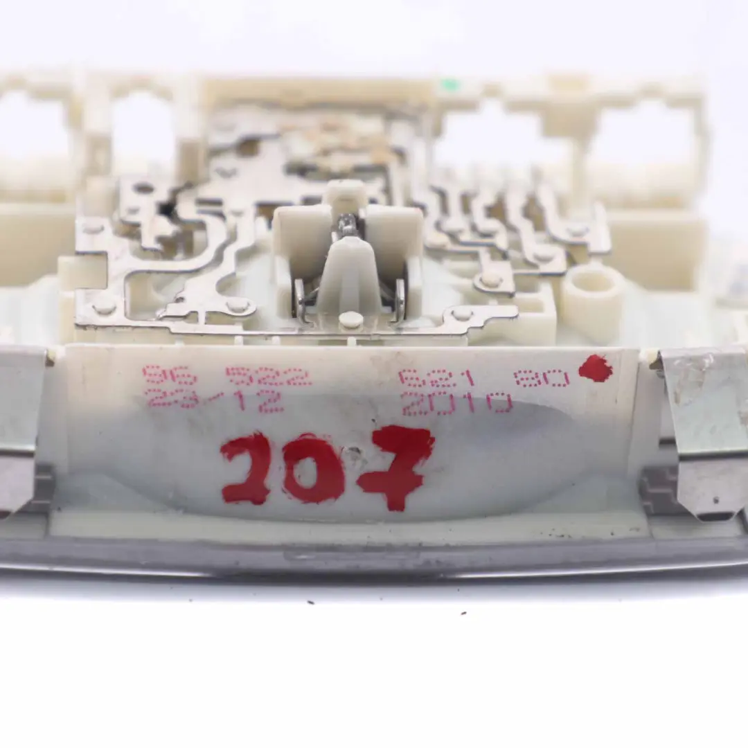 Roof Light Rear Reading Lamp Interior Panel Grey to Peugeot 207 with Part number 9652262180 Peugeot 207 Roof Light Rear Reading Lamp Interior Panel Grey - SKU 9652262180 - Part number 9652262180