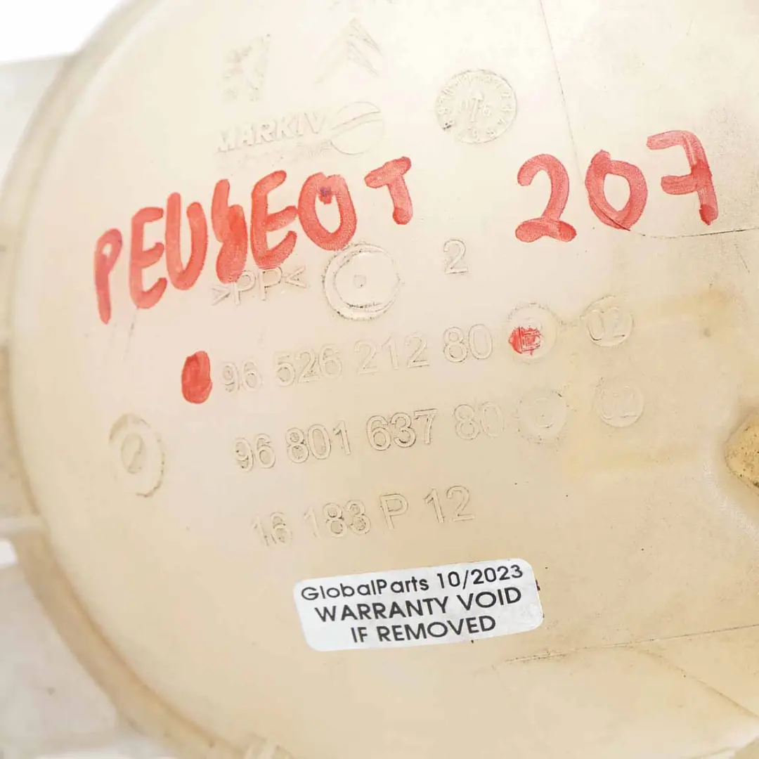 Kühlmittel Expansion Überlauf Tank Kühlung Flüssigkeit für Peugeot 207 mit Teilenummer 9652621280 Peugeot 207 Kühlmittel Expansion Überlauf Tank Kühlung Flüssigkeit - SKU 9652621280 - Teilenummer 9652621280