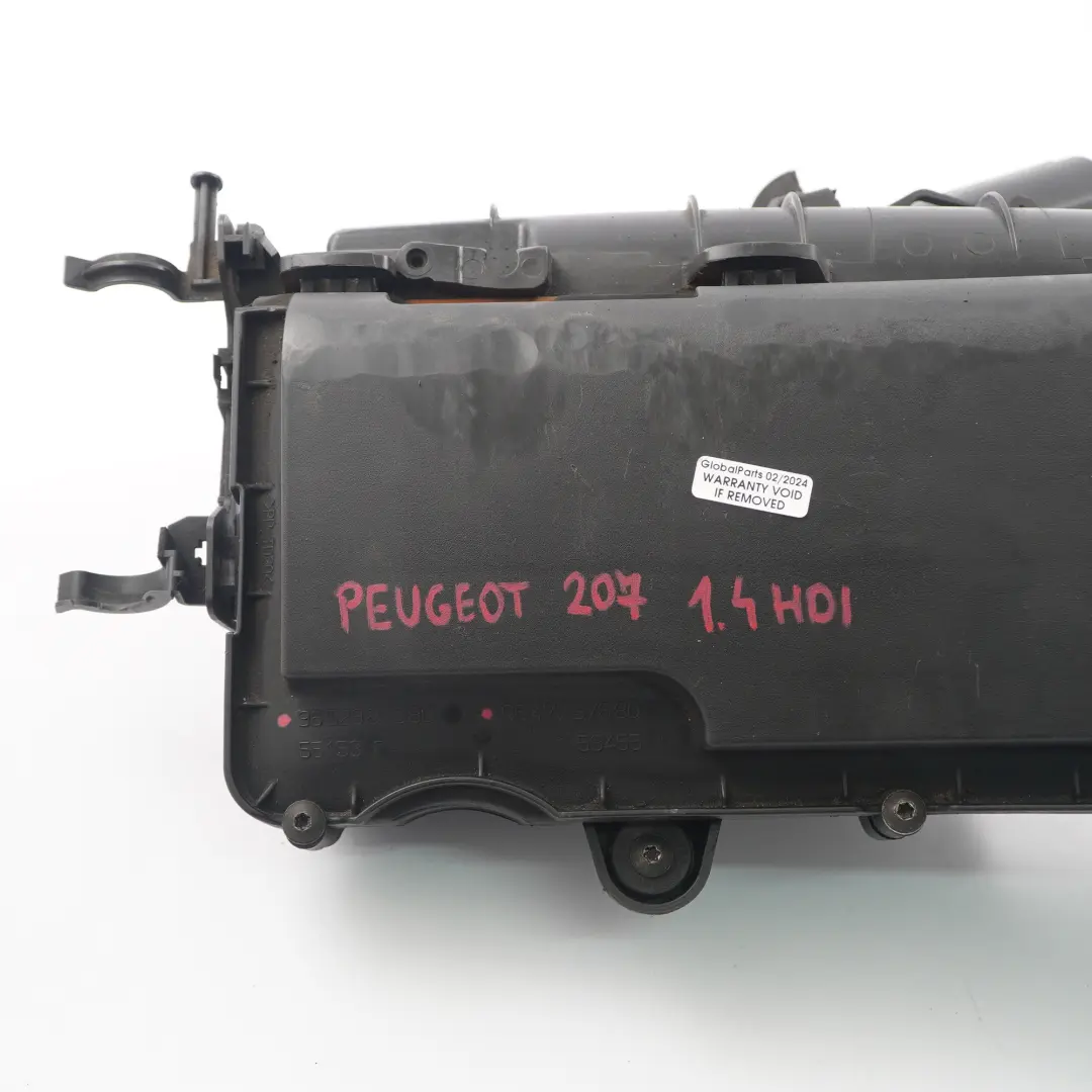 Peugeot 207 1.4 HDI Silenciador de admisión Filtro de aire Caja - SKU 9652987380 - Número de pieza 9652987380