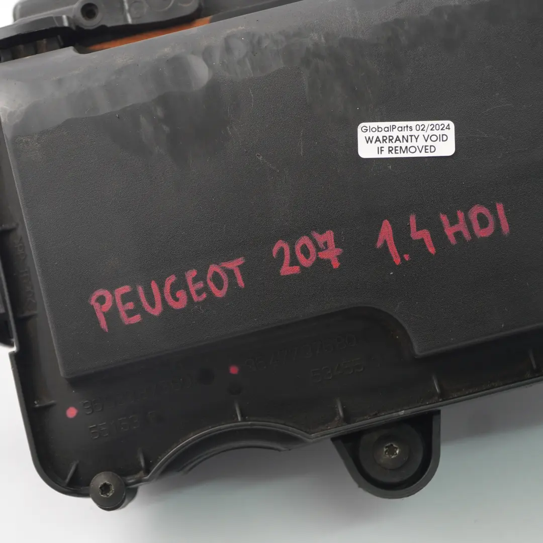 Peugeot 207 1.4 HDI Silencieux d'admission Filtre à air Boîtier - SKU 9652987380 - Numéro de pièce 9652987380